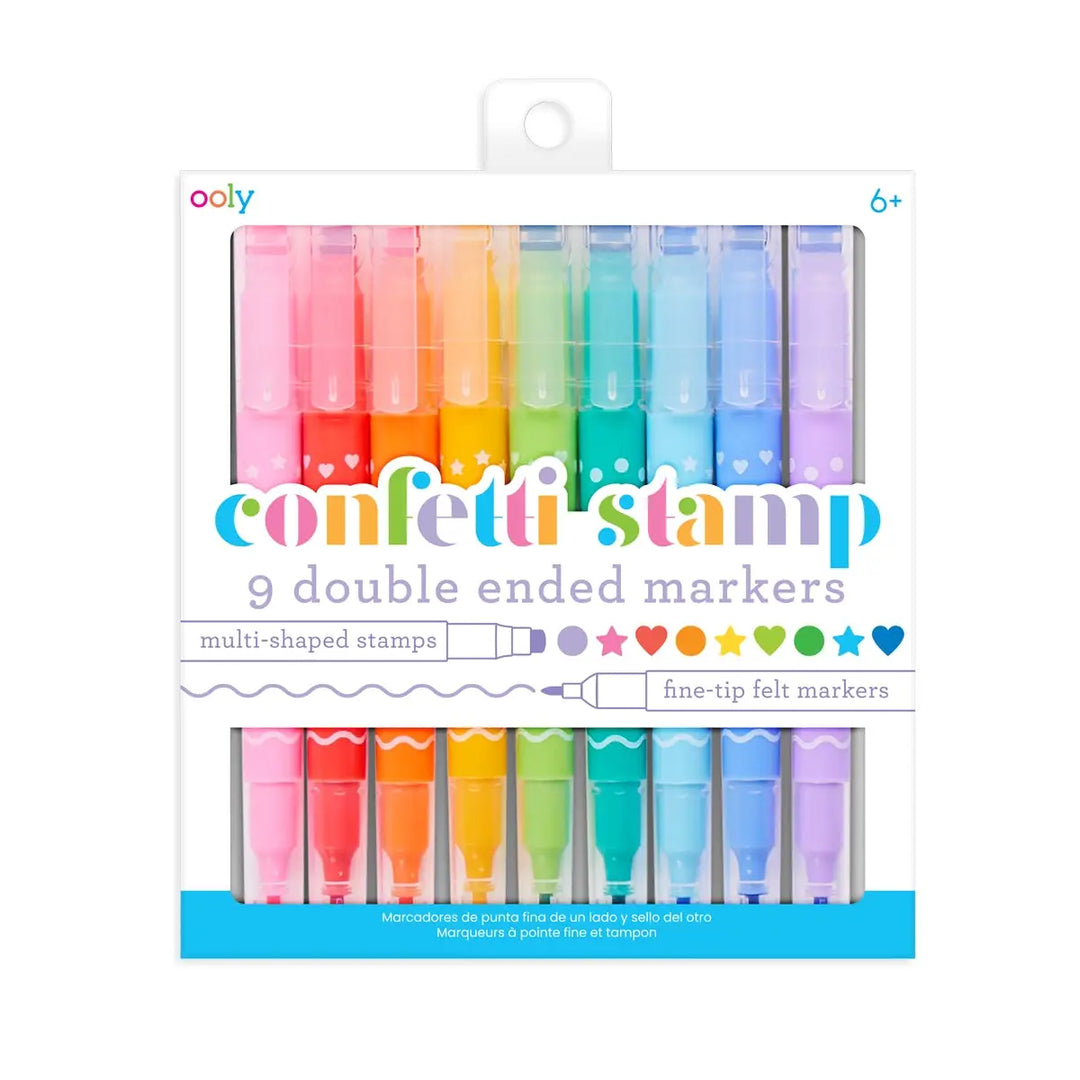 Confetti Stamp Double - Ended Markers