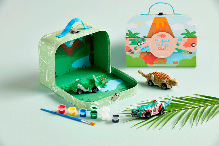 Pull-Back Paint Me Dino Set