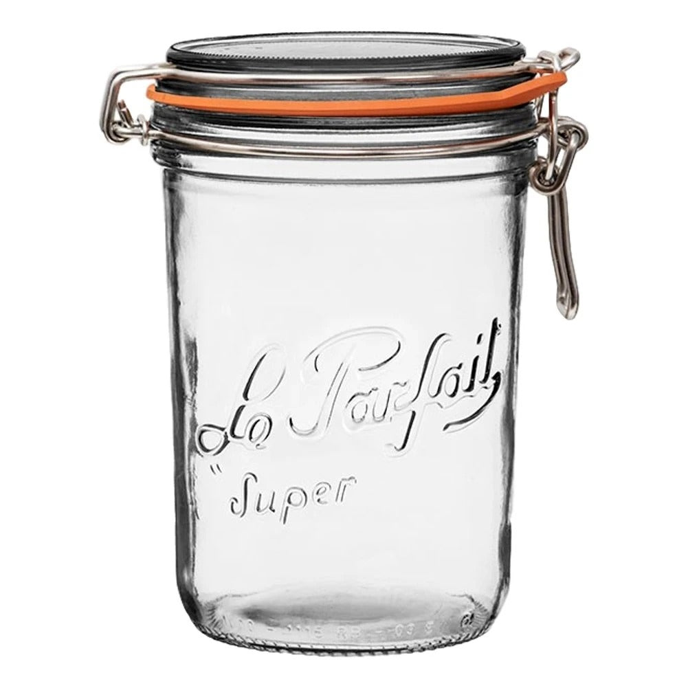 1L Tapered French Glass Preserving Jar