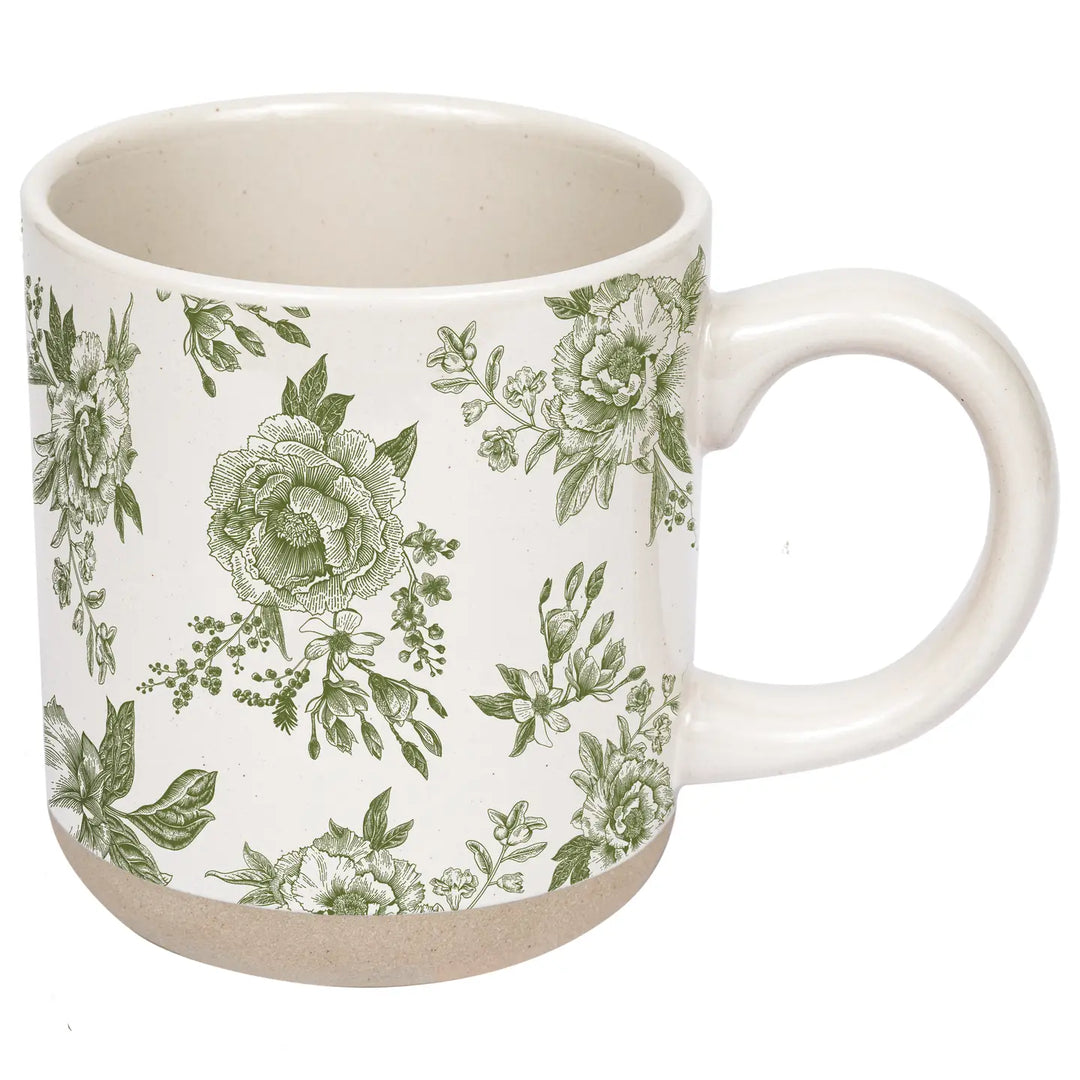 Green Delft Coffee Mug