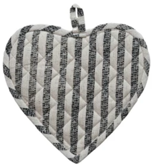 Cotton Quilted Heart Shaped Pot Holder