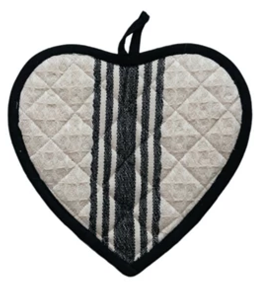 Cotton Quilted Heart Shaped Pot Holder