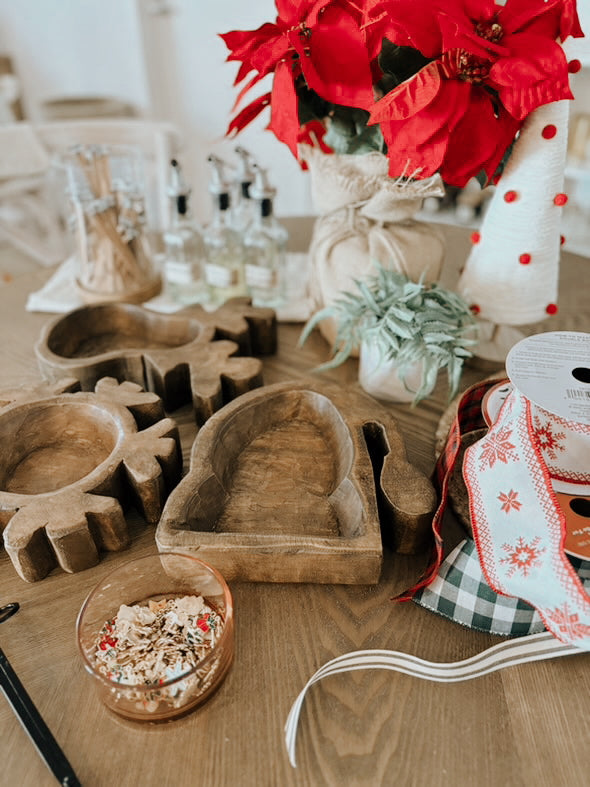 Holiday Dough Bowl Candle Pouring Workshop