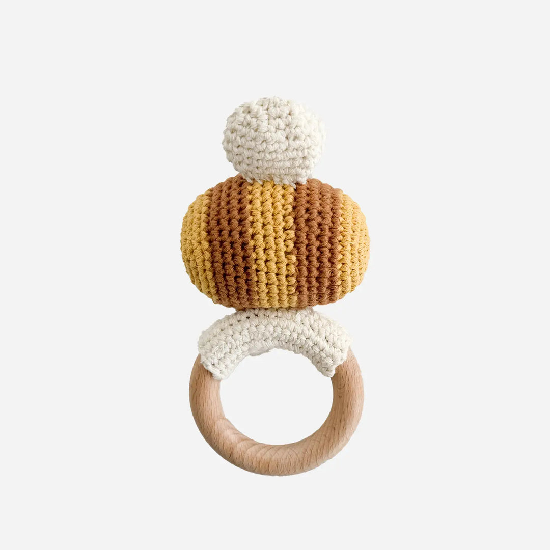 Crochet Cotton Rattle Teether