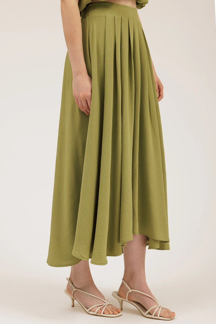 Hattie Pleated Midi Skirt