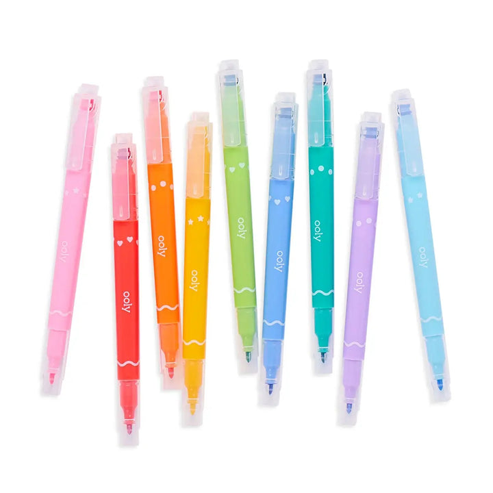 Confetti Stamp Double - Ended Markers