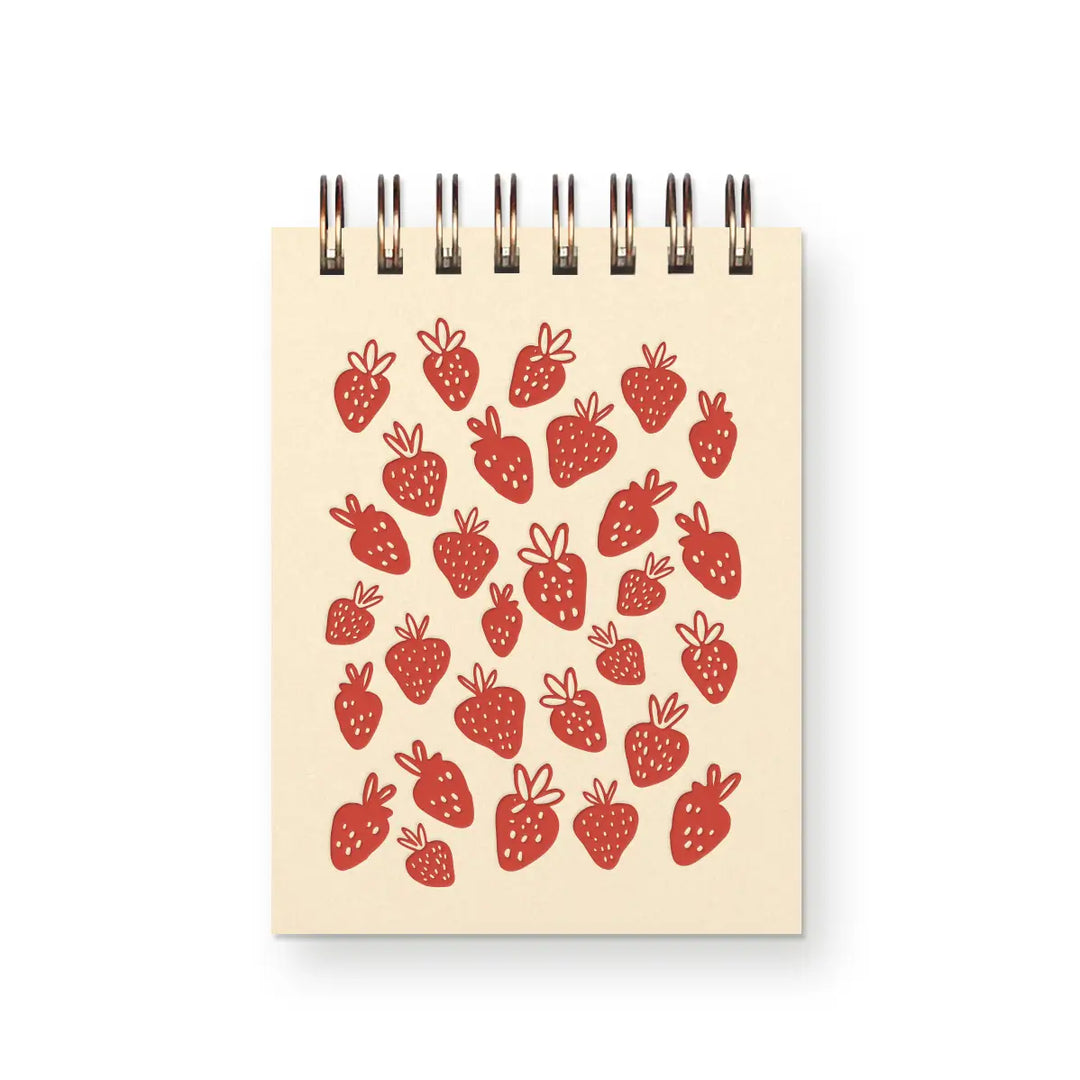 Strawberry Pattern Mini Jotter