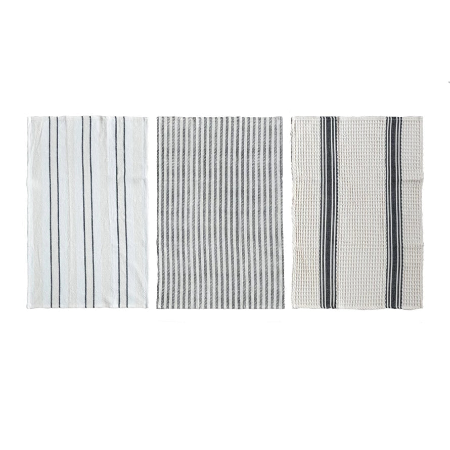 Woven Cotton Slub/Waffle Weave Printed Tea Towels