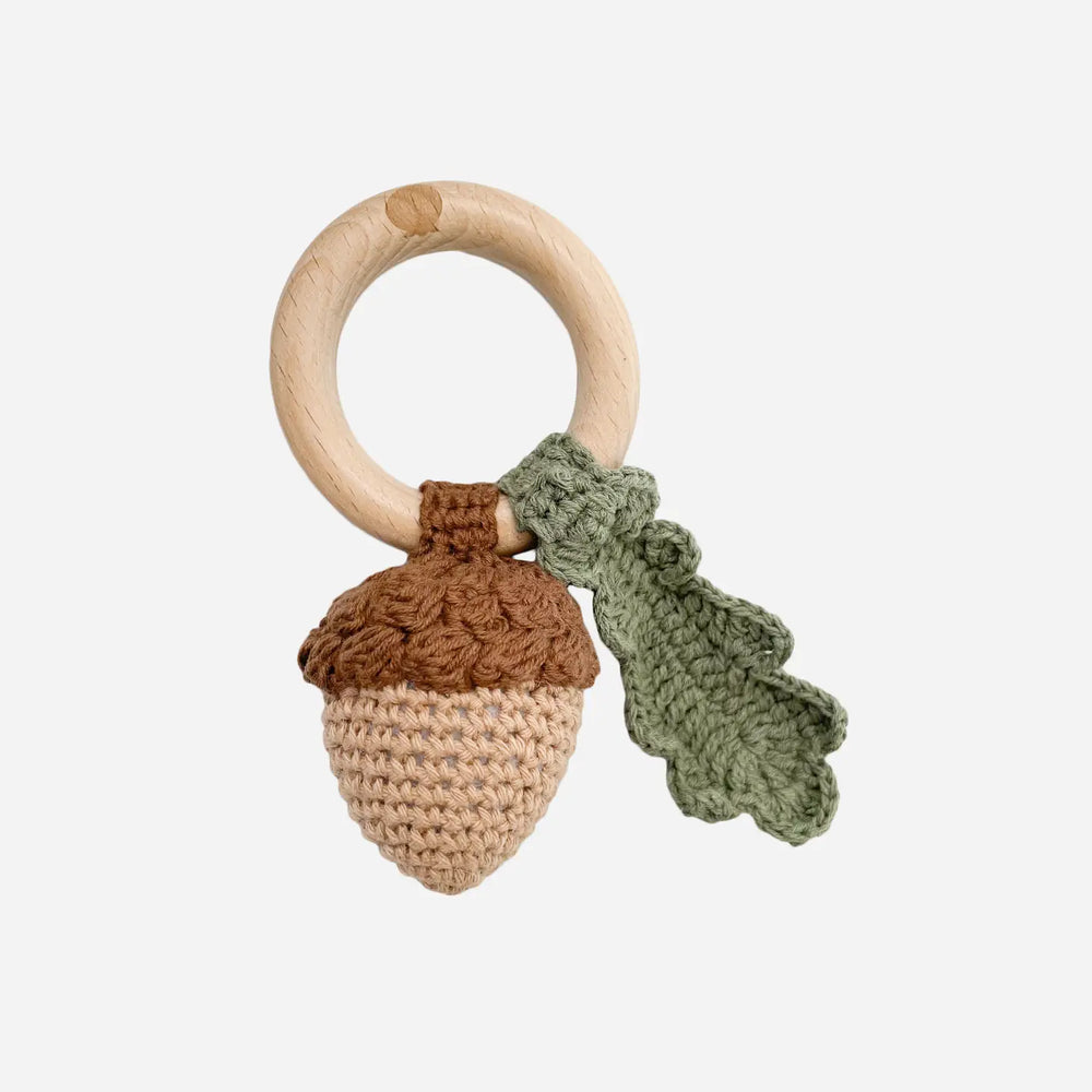 Crochet Cotton Rattle Teether