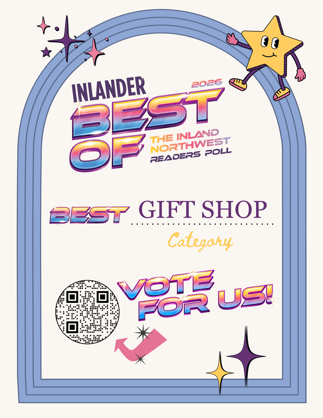 Vote Us as Best Gift Shop in The Inlander's Best Of 🗳️