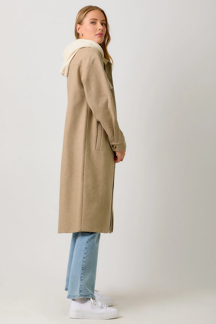 Hadley Hooded Solid Coat