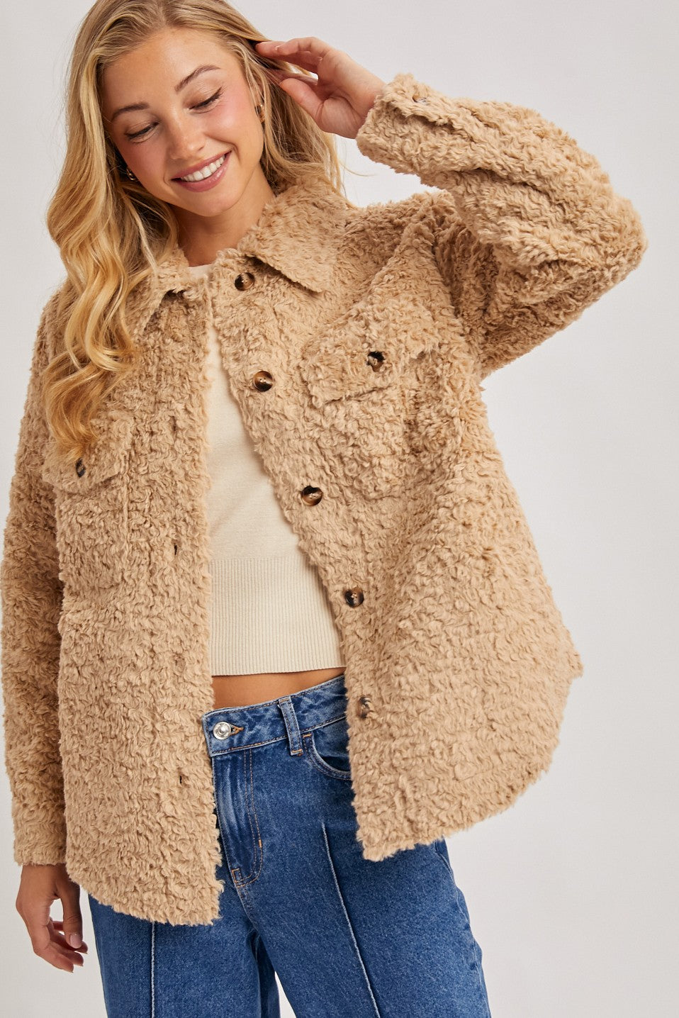 Mabel Boucle Woven Jacket