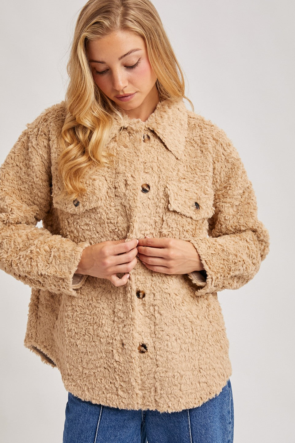 Mabel Boucle Woven Jacket