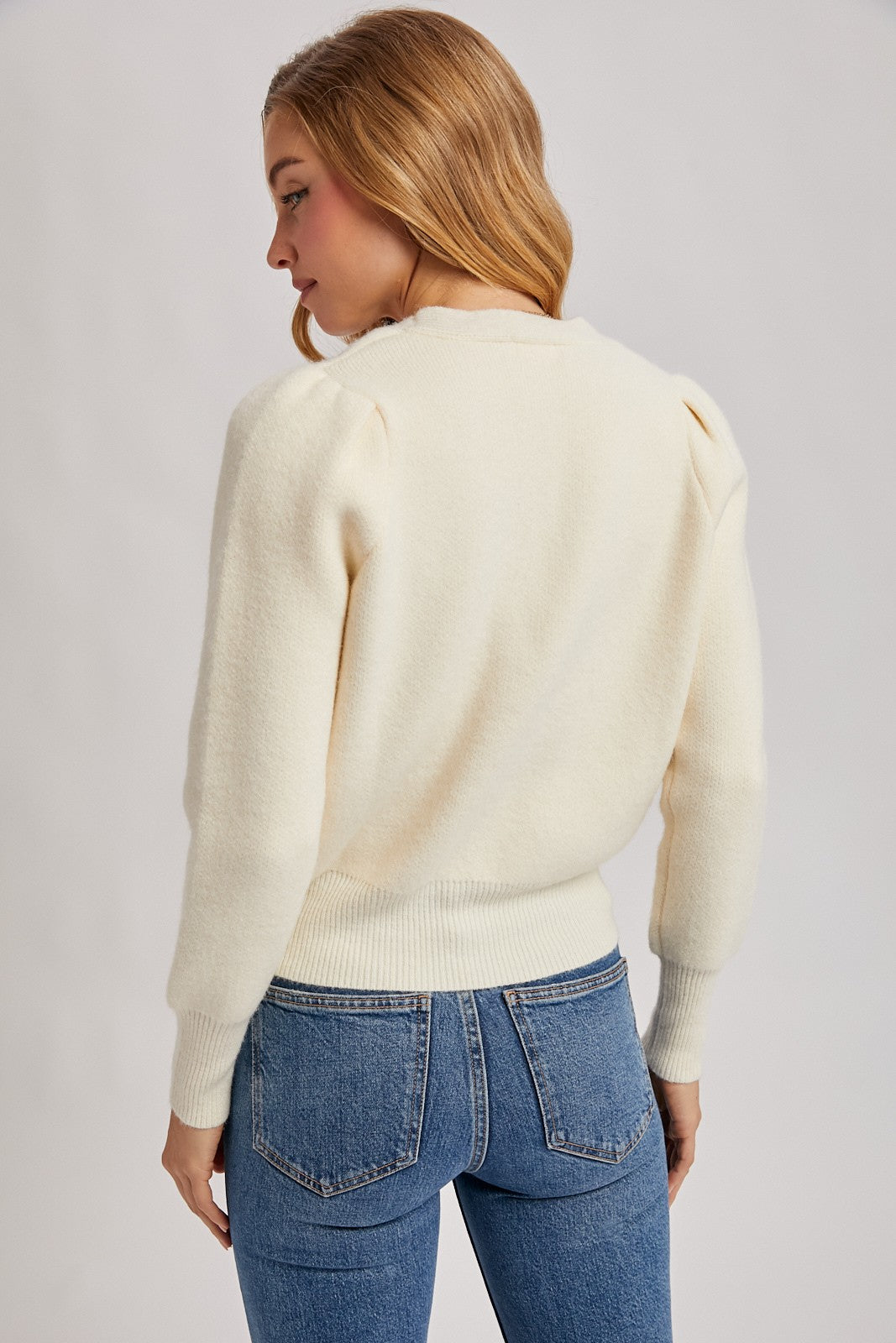 Maisie Button Down V- Neck Cardigan