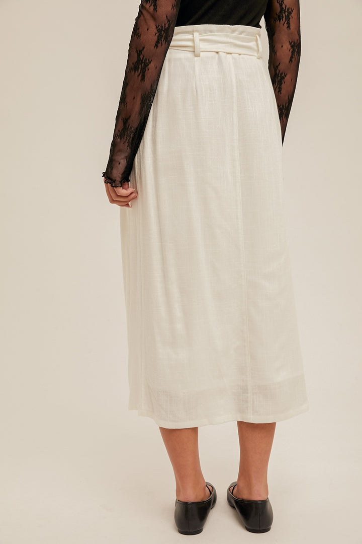 Bailey Button Down Linen Skirt
