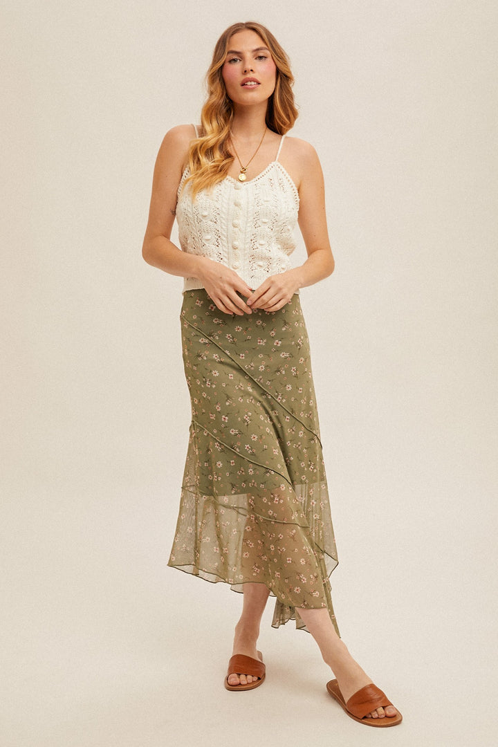 Bobbi Open Crochet Knit Cami