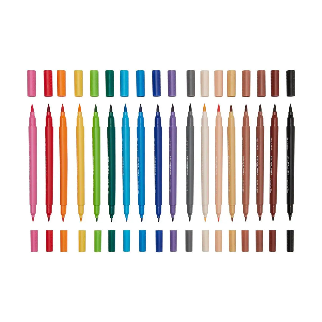 Color Together Brush & Fine Tip Double - Ended Markers
