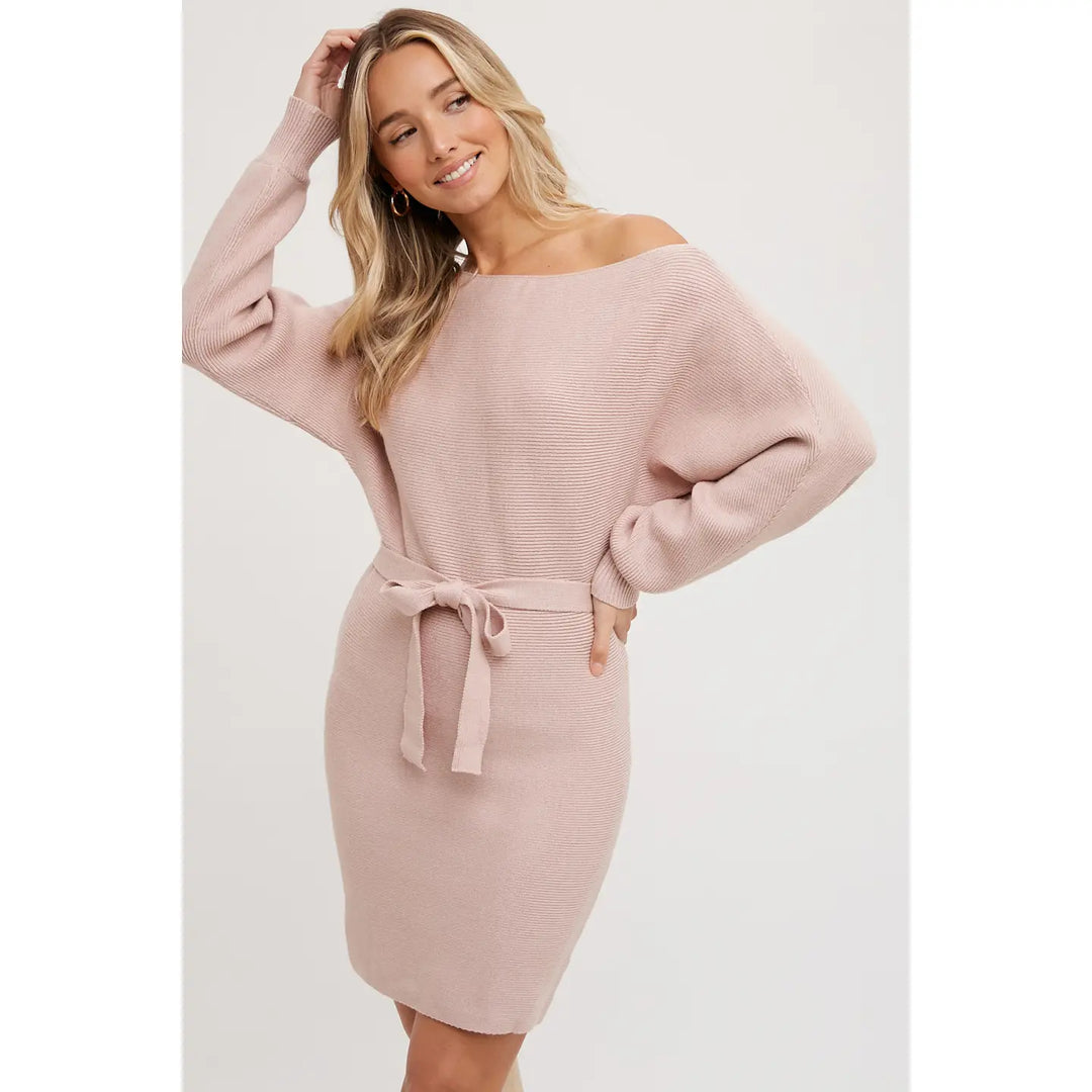 Beatrice Boatneck Sweater Dress