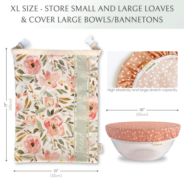 Artist Series Bread Baker Set- Bread Bag & Bowl Cover