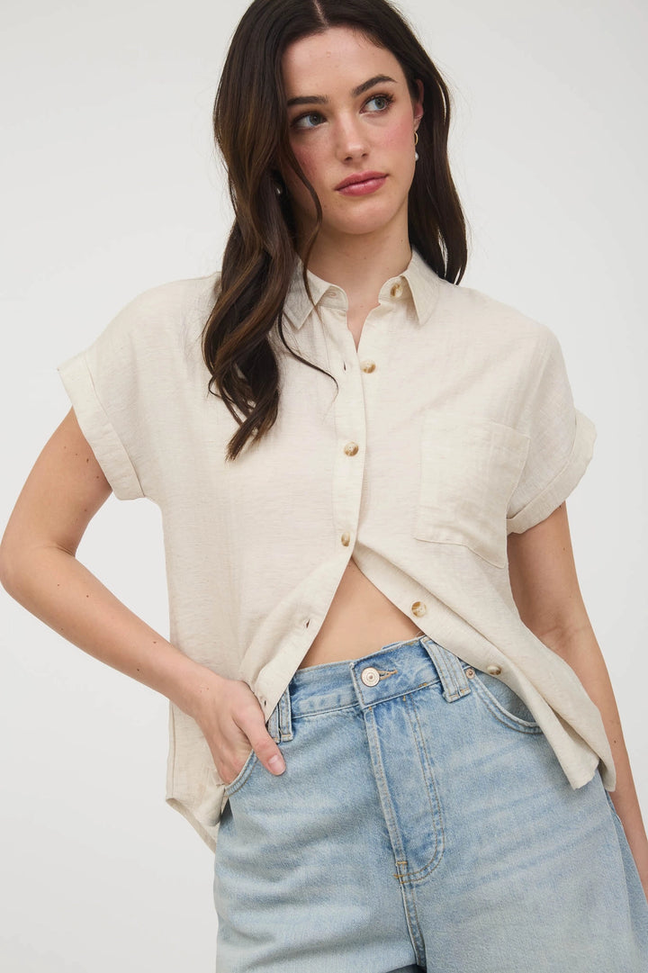 Kori Collared Cuff Sleeve Shirt