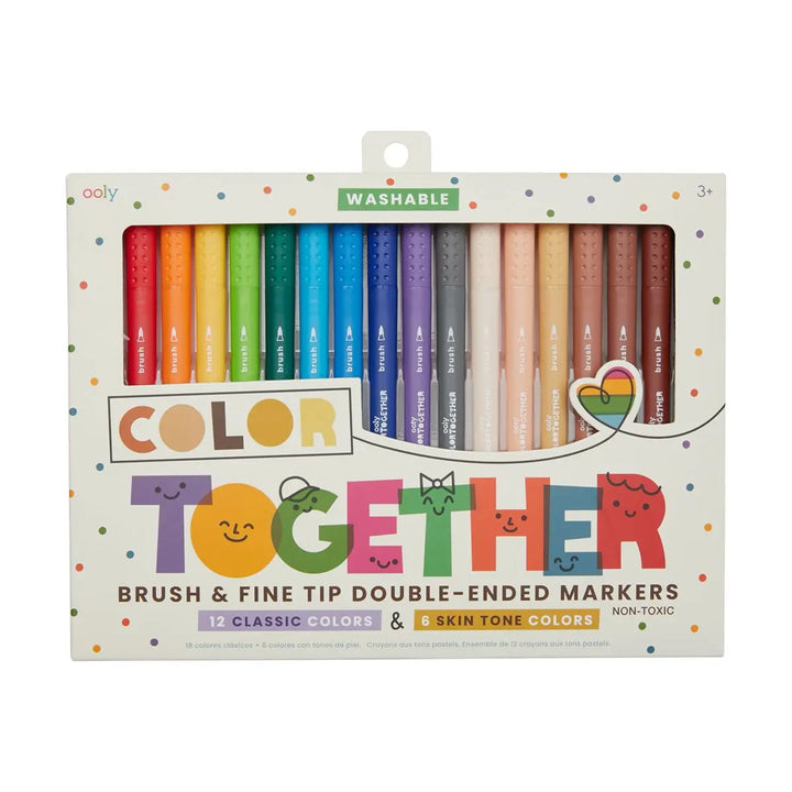Color Together Brush & Fine Tip Double - Ended Markers