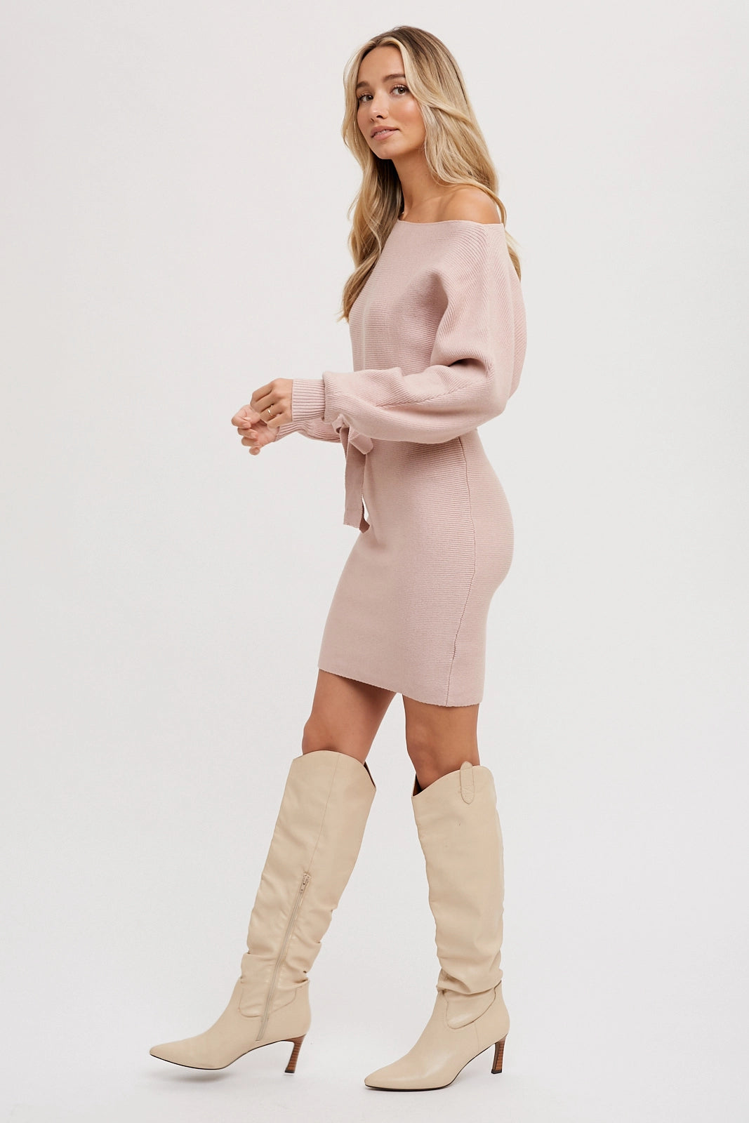 Beatrice Boatneck Sweater Dress