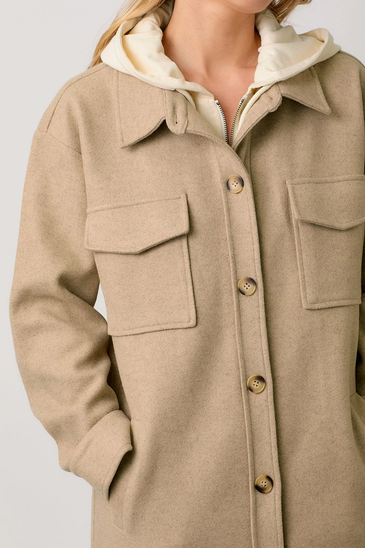 Hadley Hooded Solid Coat