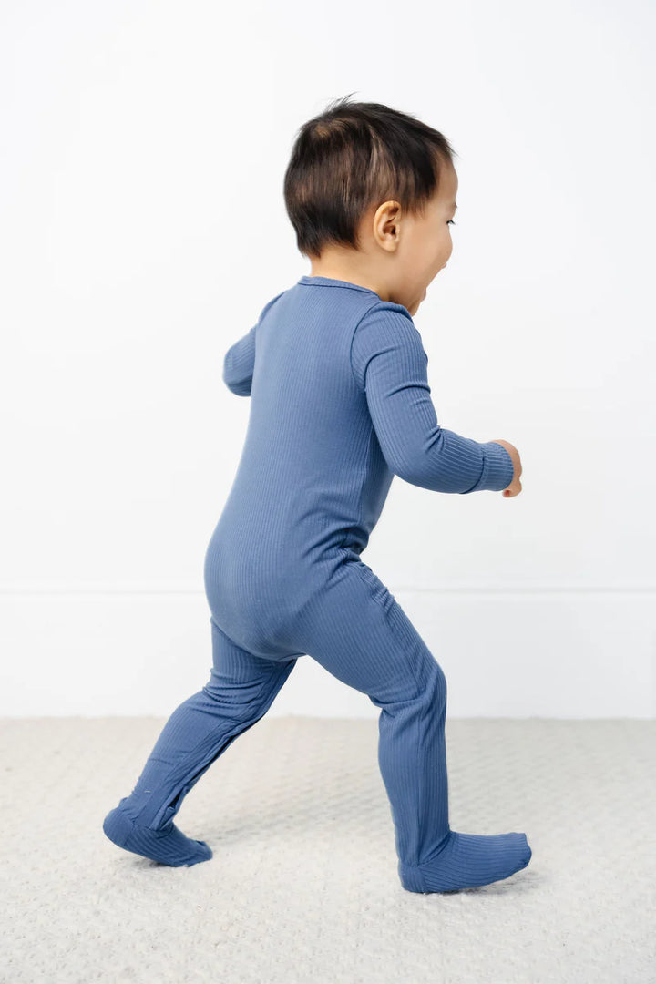 Harrison Ribbed Zipper Footies