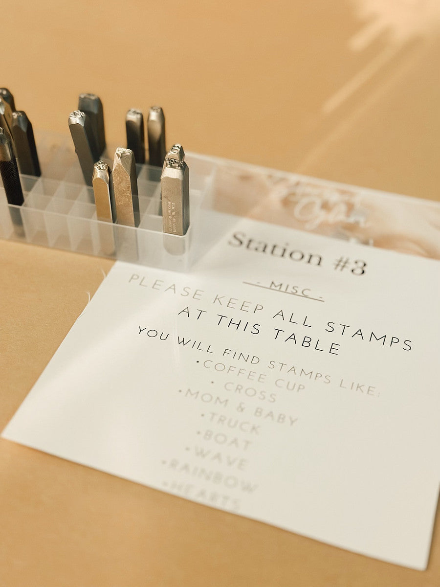 Metal Stamped Ring & Bracelet Workshop