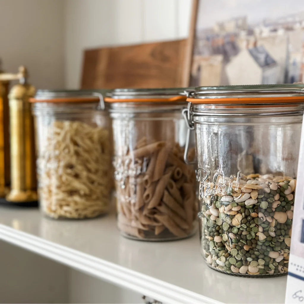 Tapered French Glass Preserving Jar