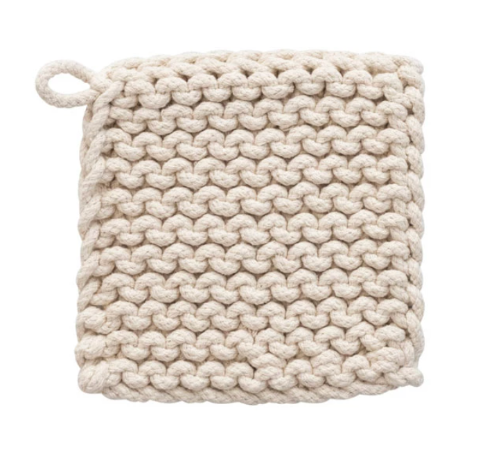 Cotton Crocheted Pot Holder