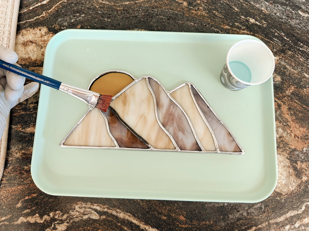 Stained Glass Mountain Scene Workshop
