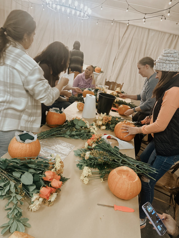 Fall Floral Pumpkin Workshop