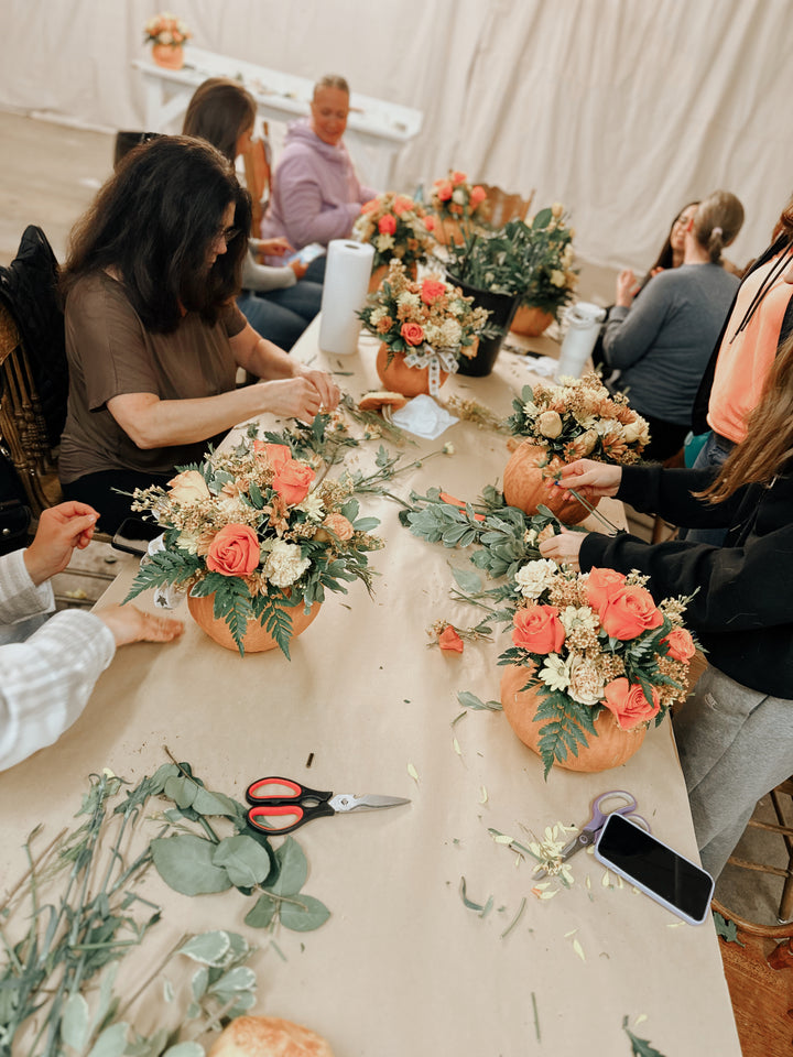 Fall Floral Pumpkin Workshop