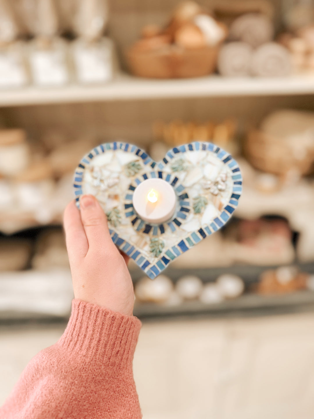 Mosaic Heart Tealight Workshop