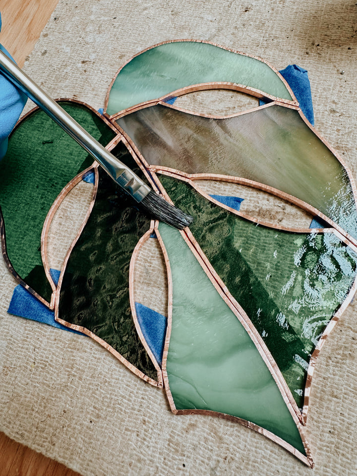 Stained Glass Monstera Workshop