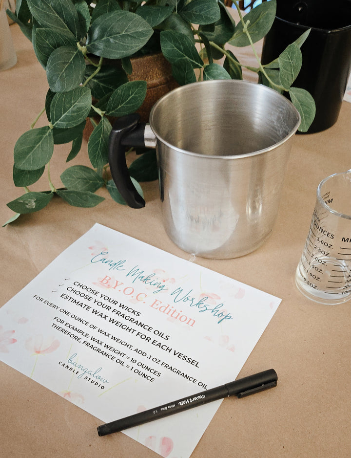 Massage Serum Candle Pouring Workshop