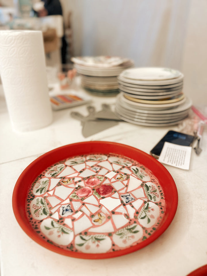 Mosaic Bird Bath Workshop