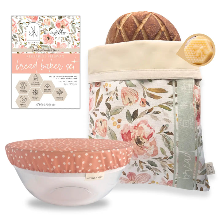 Artist Series Bread Baker Set- Bread Bag & Bowl Cover