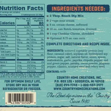 Coastal Kitchen Dip Mix