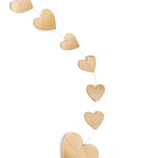 Beige Heart Garland