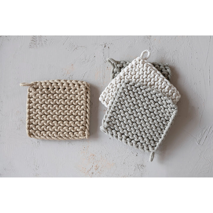 Cotton Crocheted Pot Holder