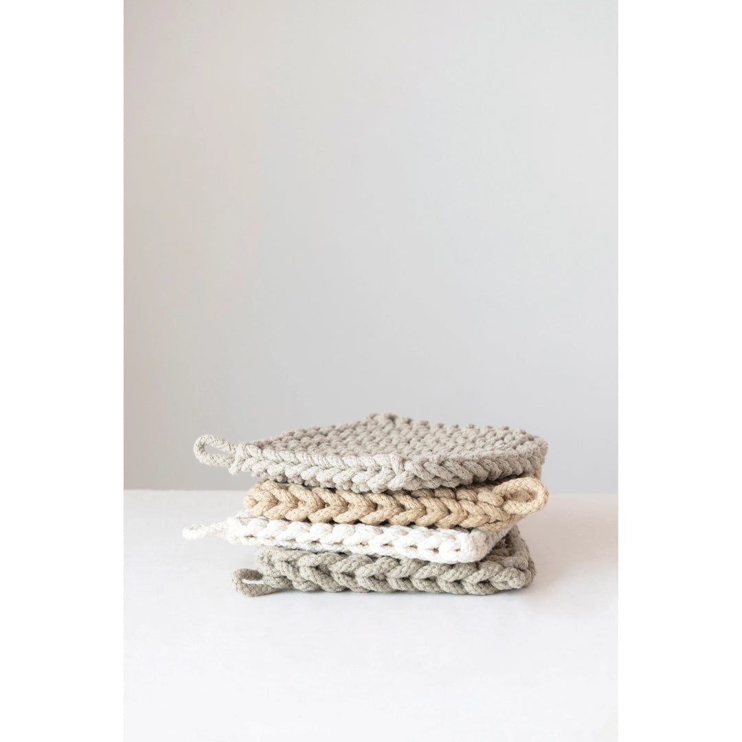 Cotton Crocheted Pot Holder