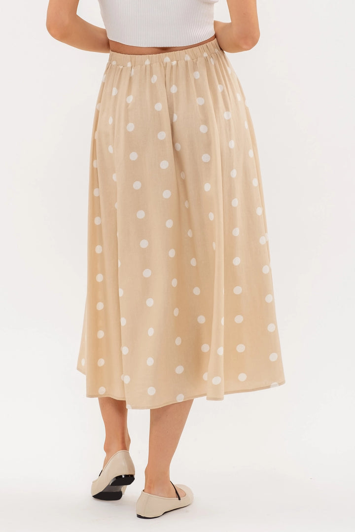 Vivian Polka Dot Midi Skirt