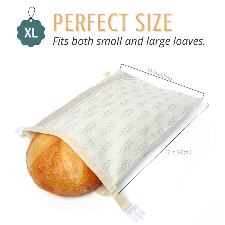 Reusable Beeswax Bread Bags - 2 Pack