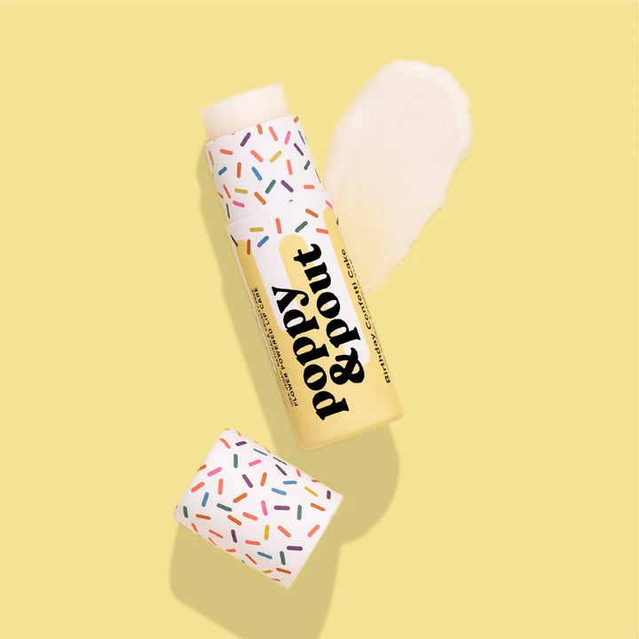 Poppy & Pout Birthday Confetti Cake Lip Balm