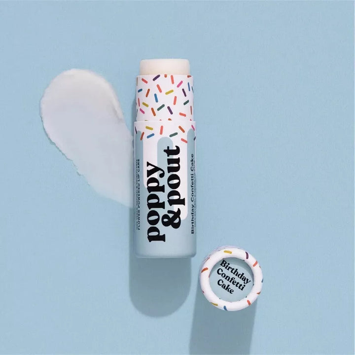 Poppy & Pout Birthday Confetti Cake Lip Balm