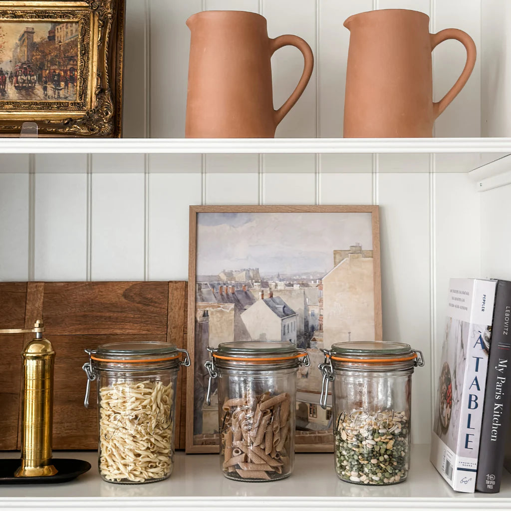 Tapered French Glass Preserving Jar